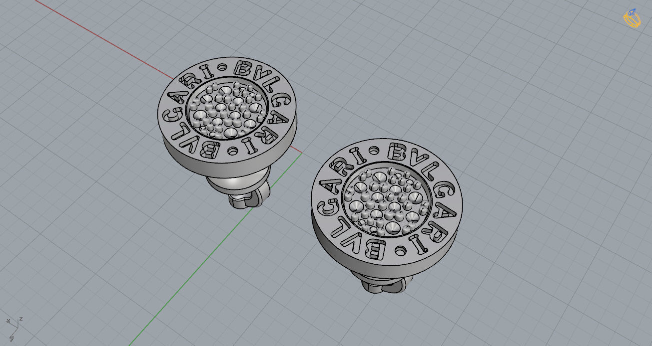 Bvlgari Earring 3D print model_12
