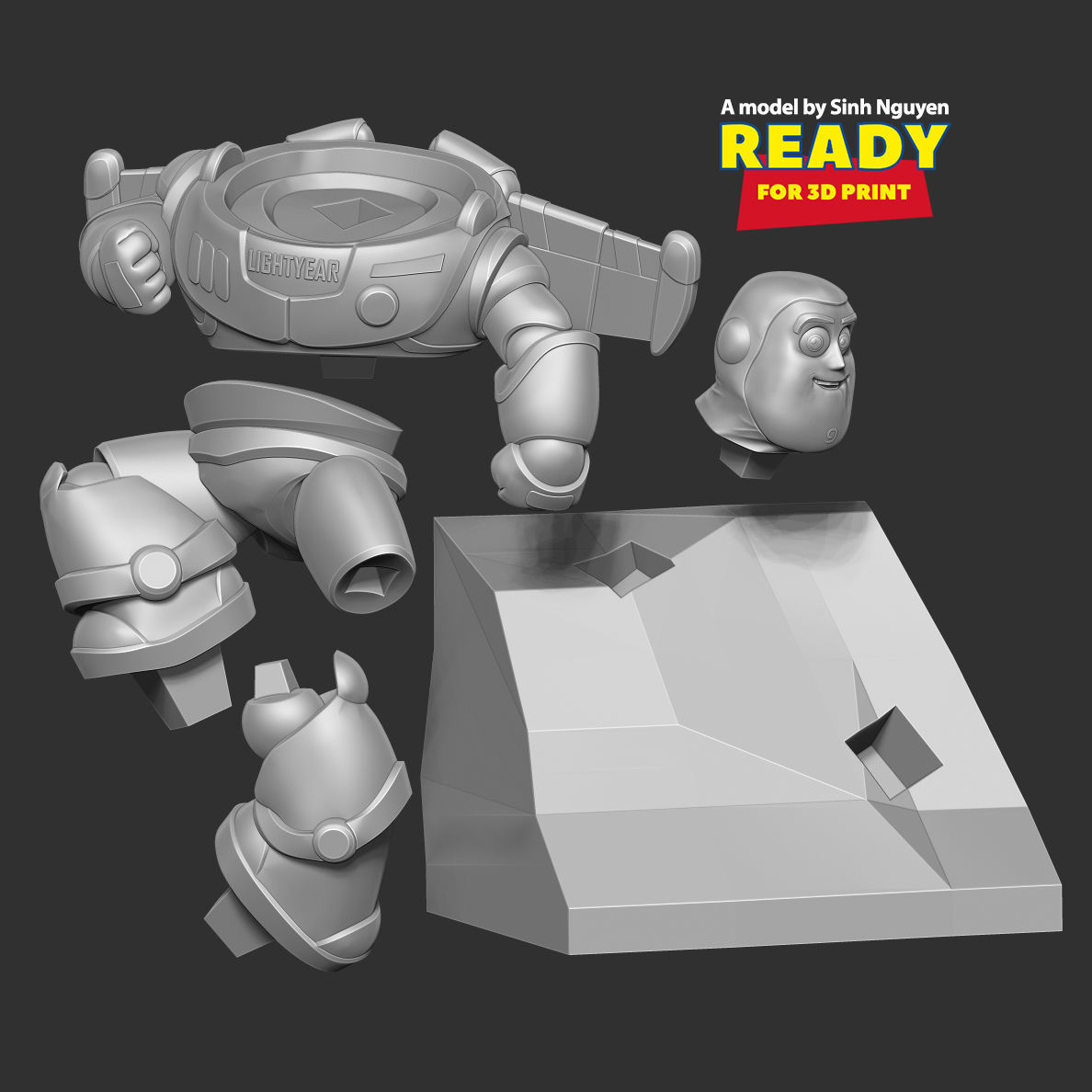 Buzz Lightyear Fanart 3D print model_2