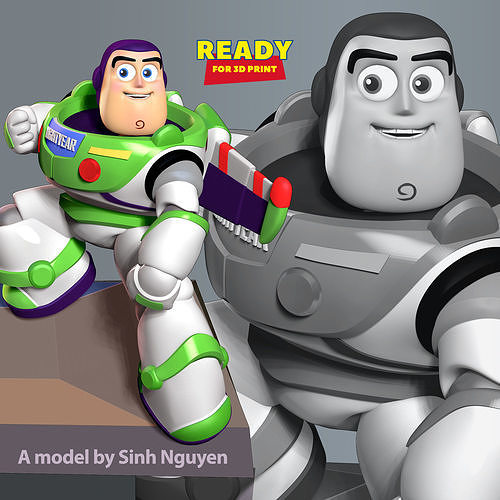 Buzz Lightyear Fanart 3D print model