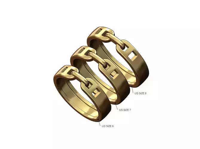 Simple anchor chain link band