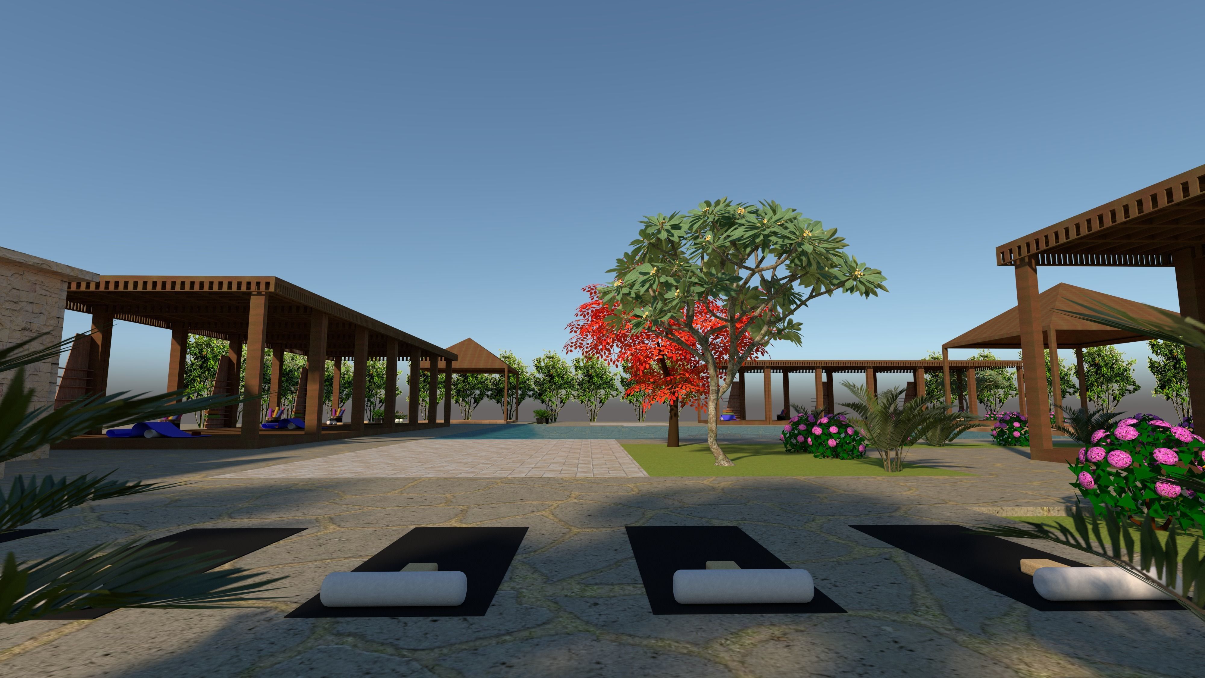 YOGA AREA 3D model_6