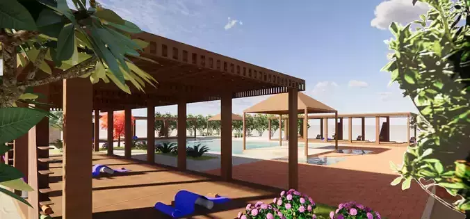 YOGA AREA 3D model