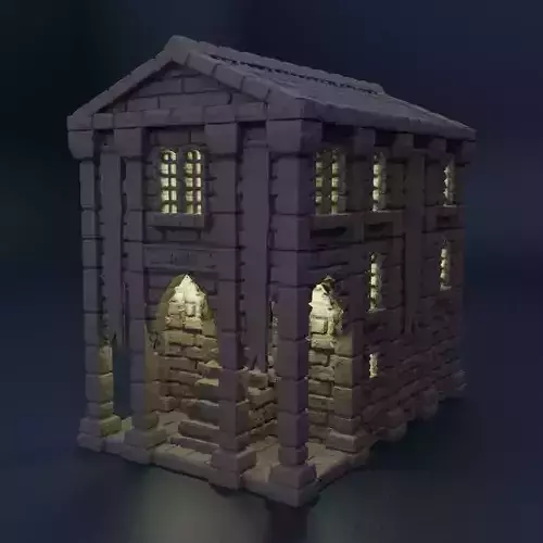 Medieval Bank Tabletop Terrain 28 MM