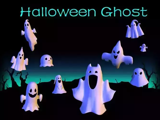 Halloween Ghost 3D model