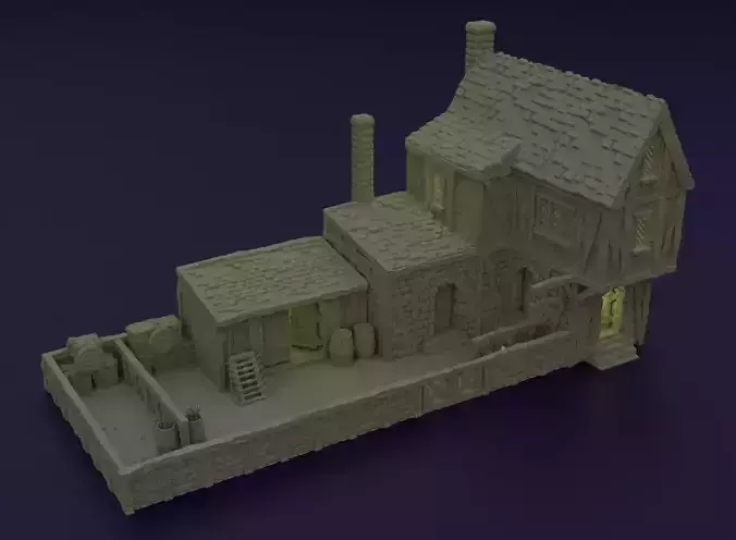 Medieval Bowyer Tabletop Terrain 28 MM