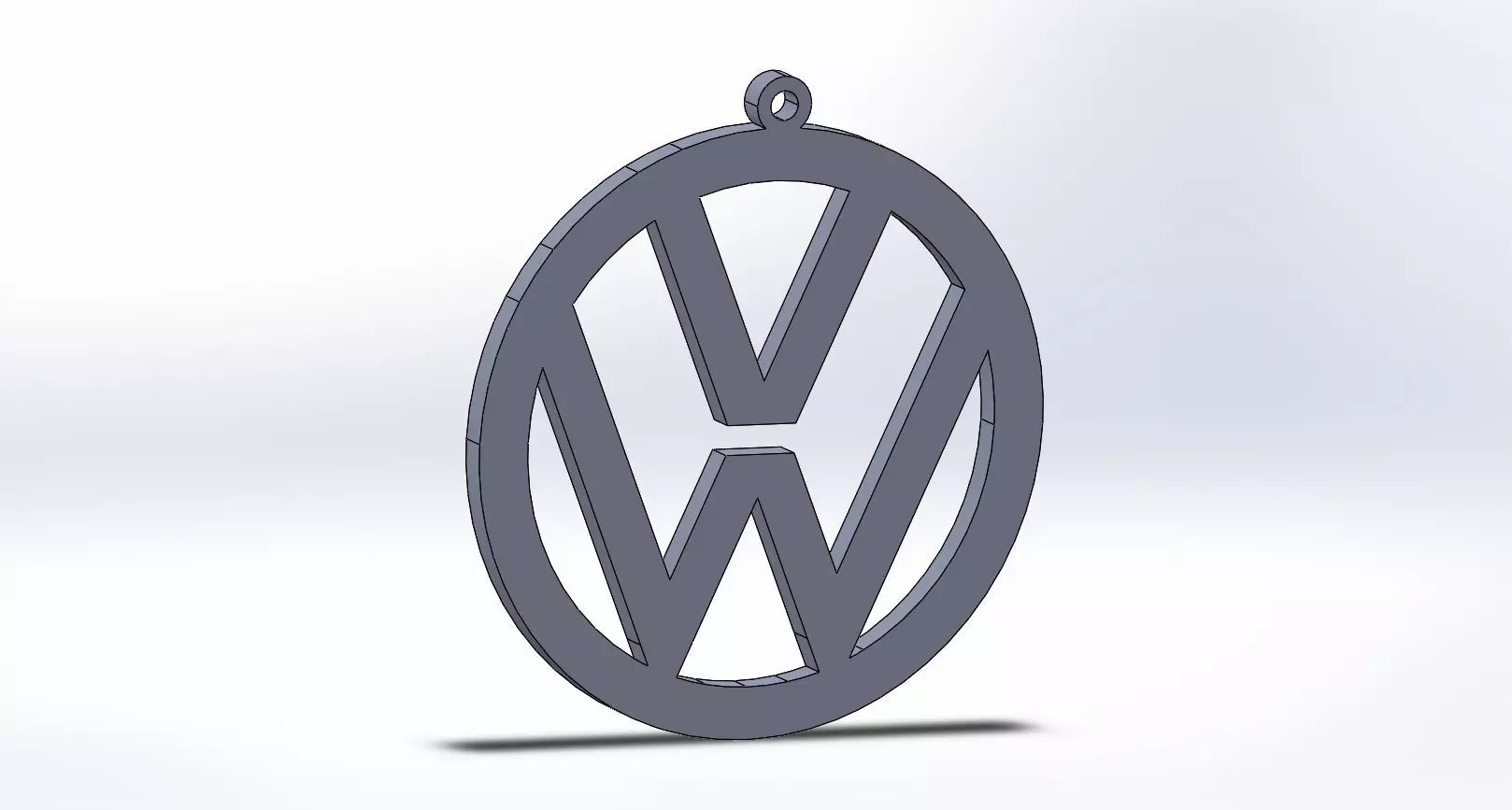 vw keychain 3D print model