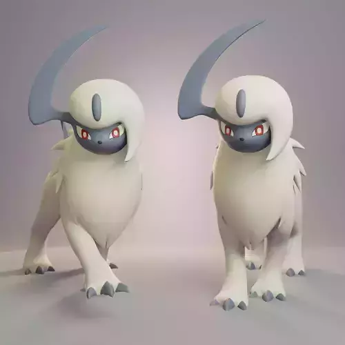 Pokemon - Absol with 2 poses