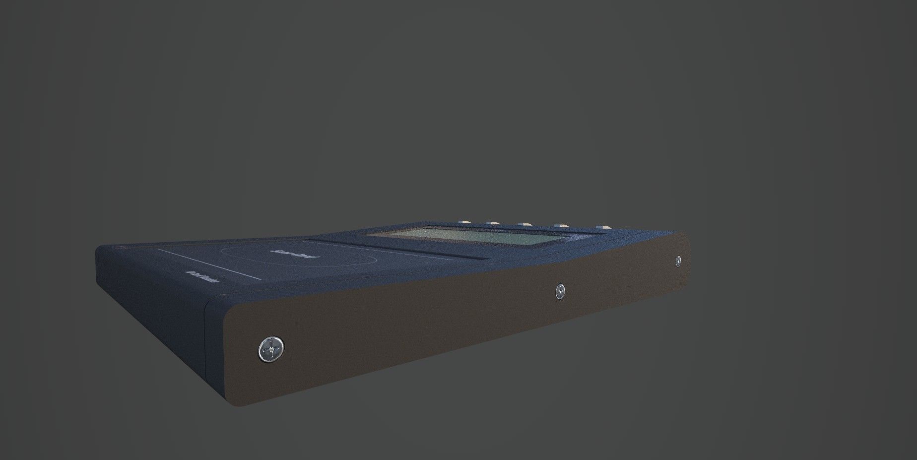 ID Card Reader Low-poly 3D model_4