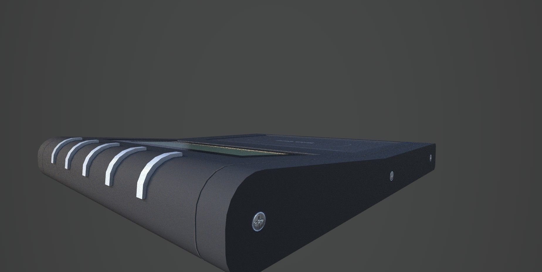 ID Card Reader Low-poly 3D model_2