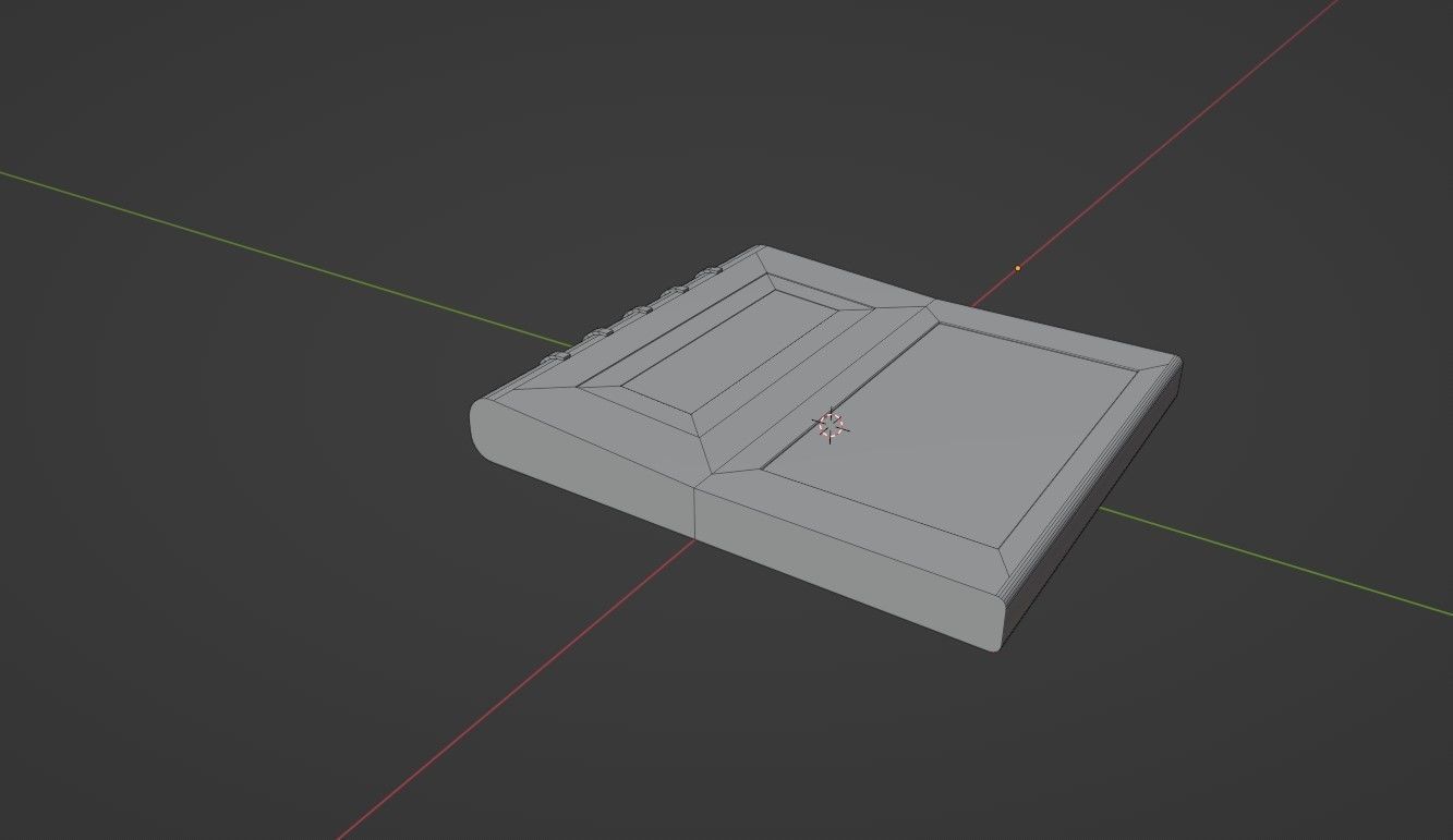 ID Card Reader Low-poly 3D model_11