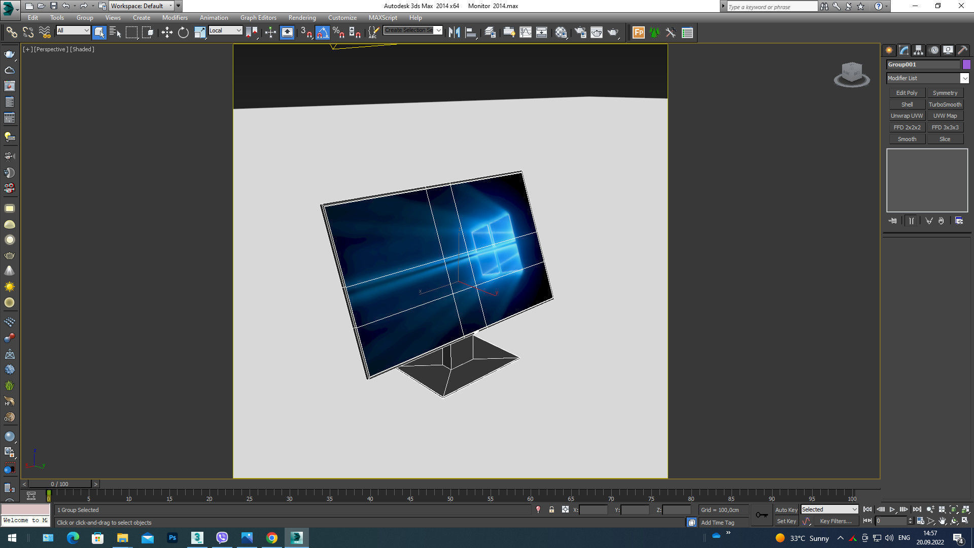monitor microsoft windows 3D model_7