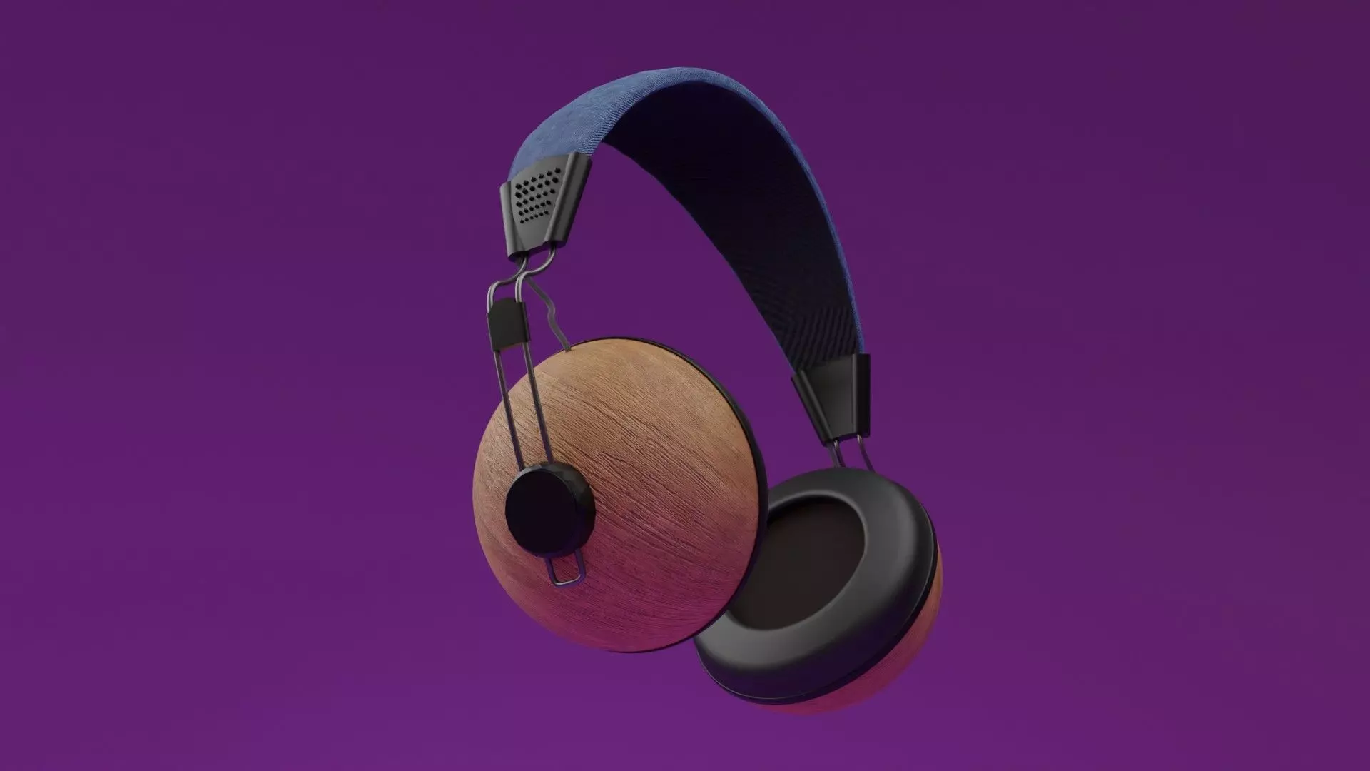 HEADPHONES wooden Free 3D model