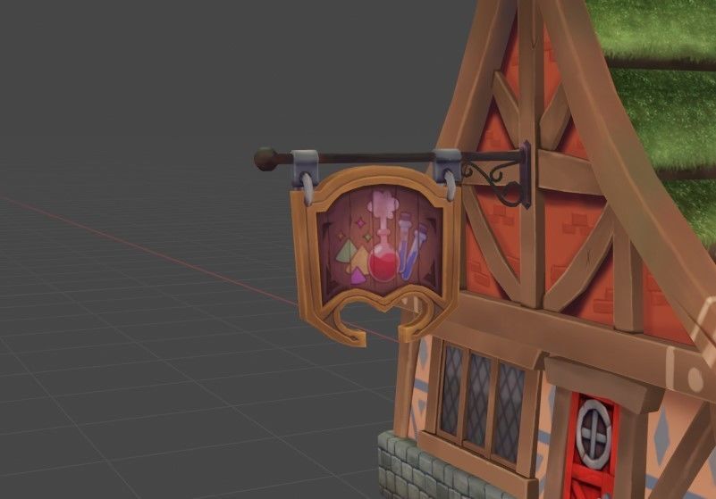 Magic Store Low-poly 3D model_6