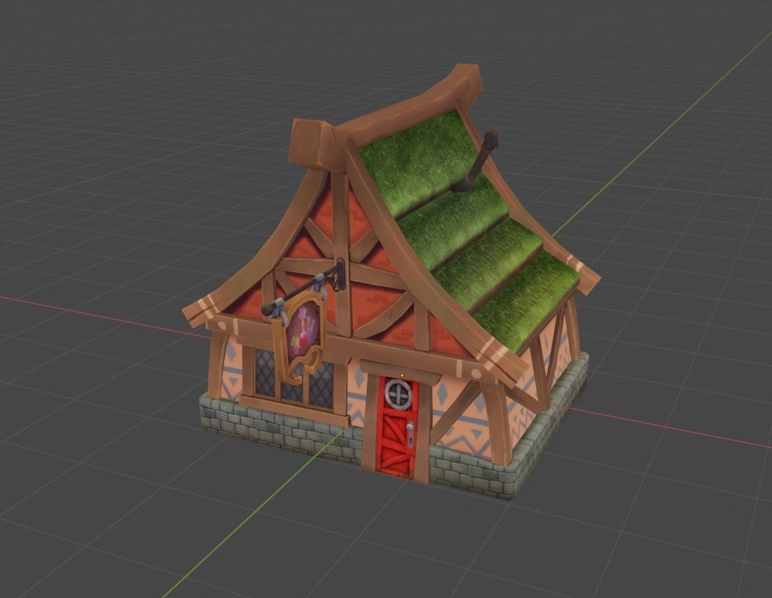 Magic Store Low-poly 3D model_4