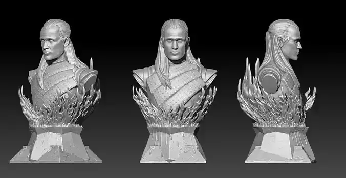 Daemon Targaryen- House of the Dragon Bust 3D print model
