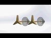 earring pair of wooden earrings 3D print model_1
