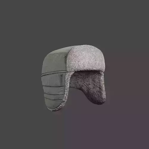 Russian Hat Ushanka 3D model