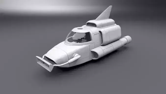 Thunderbird 4 scale model 3D model 3D printable | CGTrader
