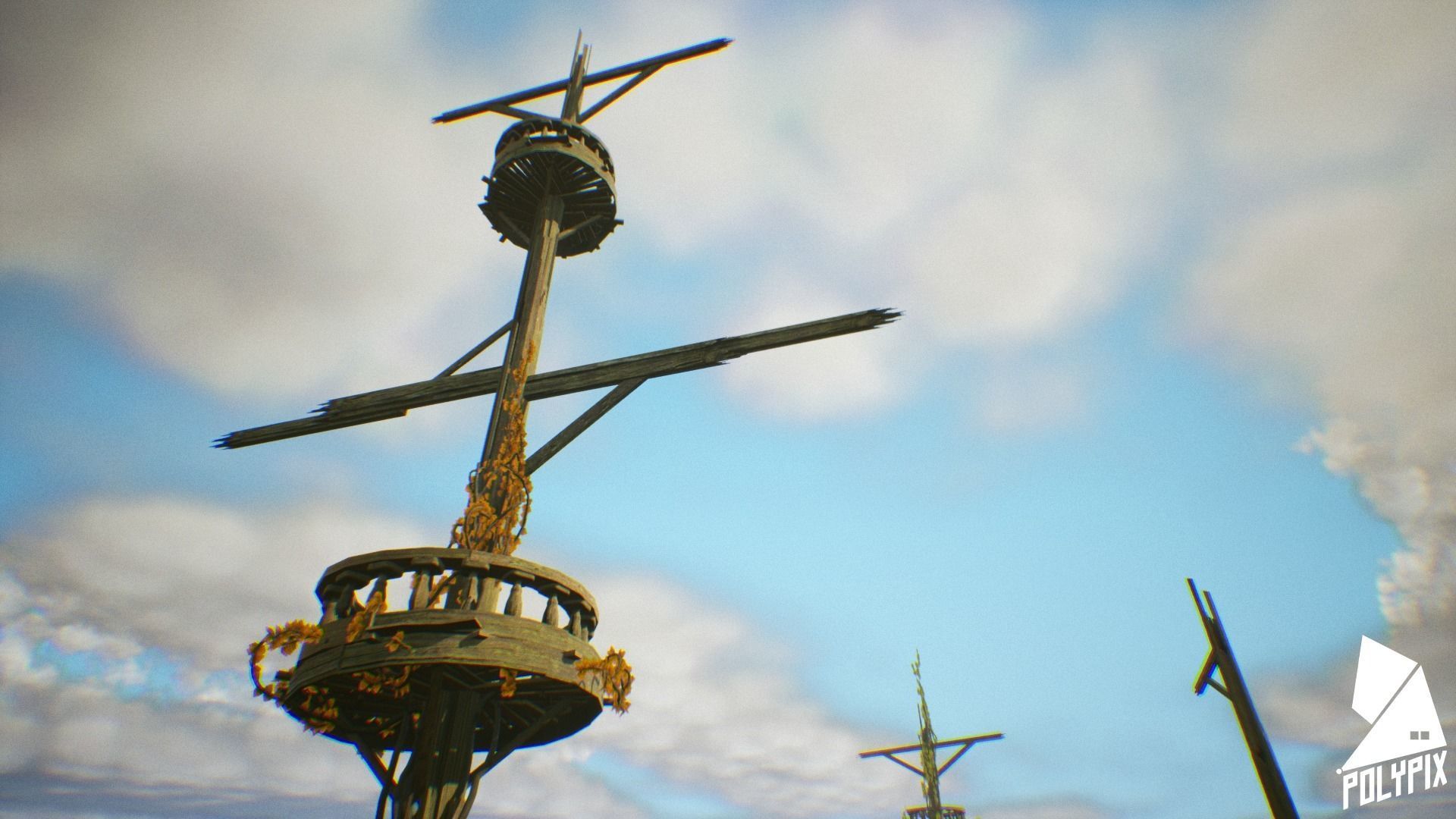 Slum Island Low-poly 3D model_3