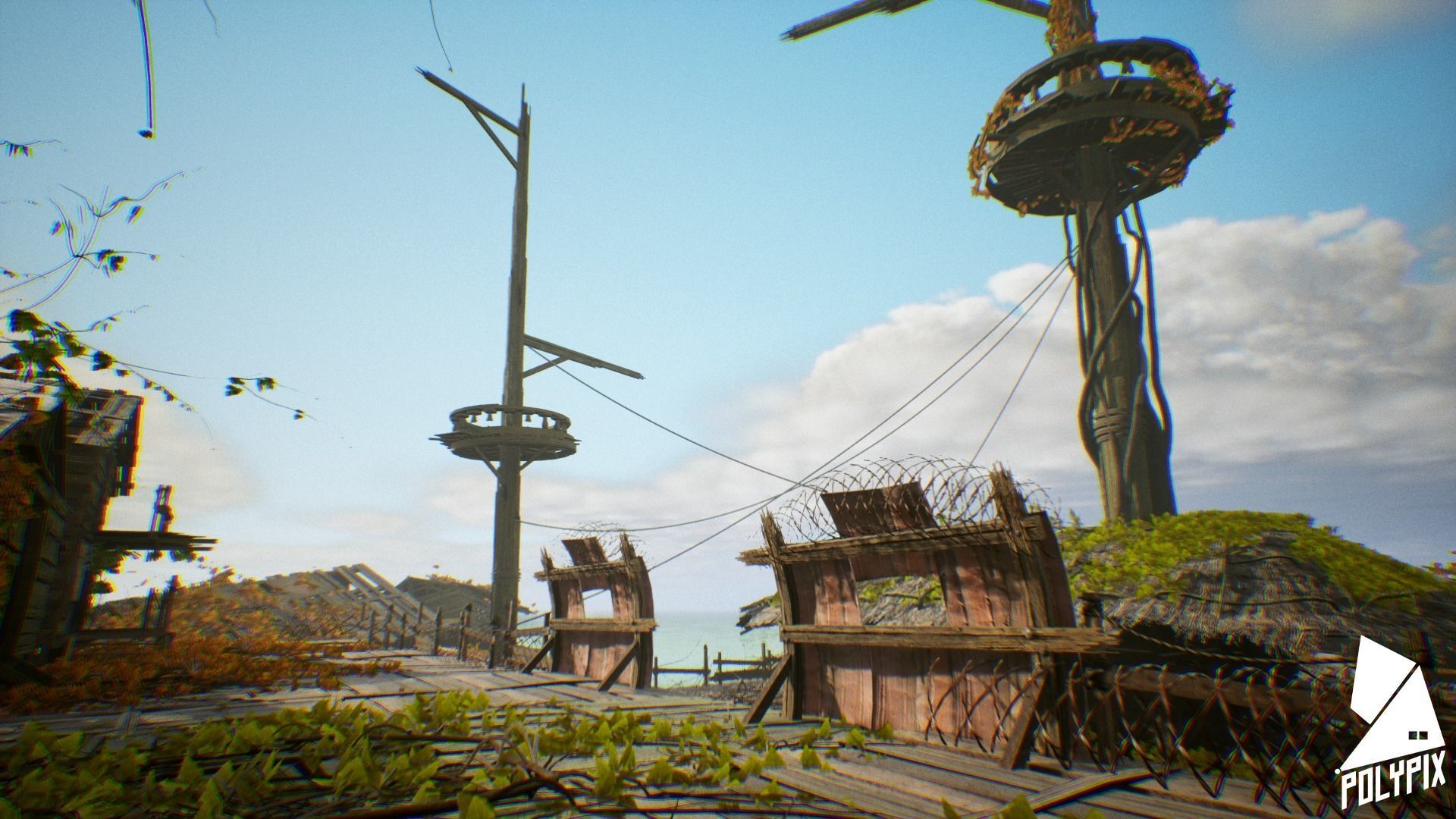 Slum Island Low-poly 3D model_0