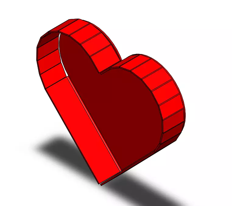 Hear of sheetmetal 3D print model_0