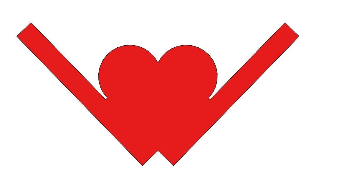 Hear of sheetmetal 3D print model_2