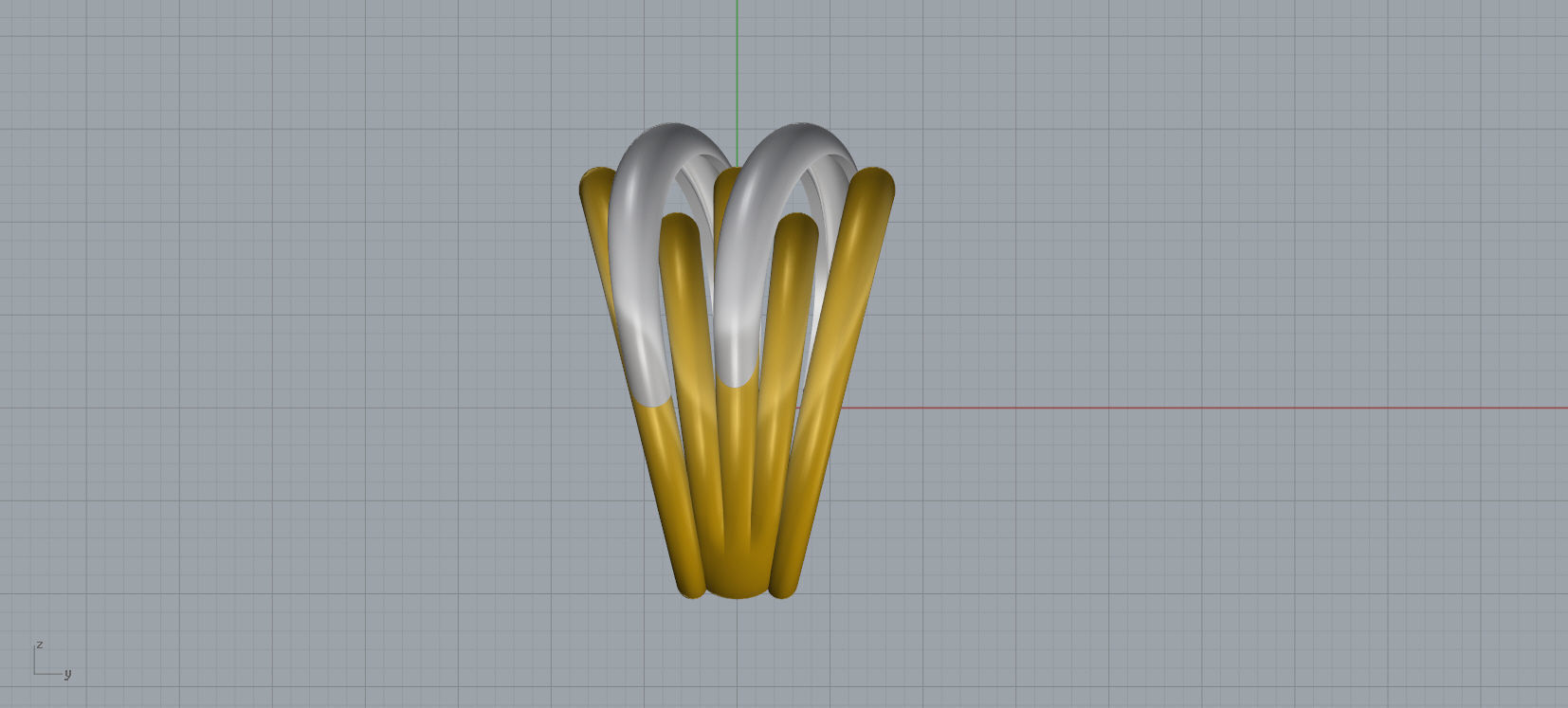 Ring and Earrings jewelry set 3d print model A38 3D print model_12