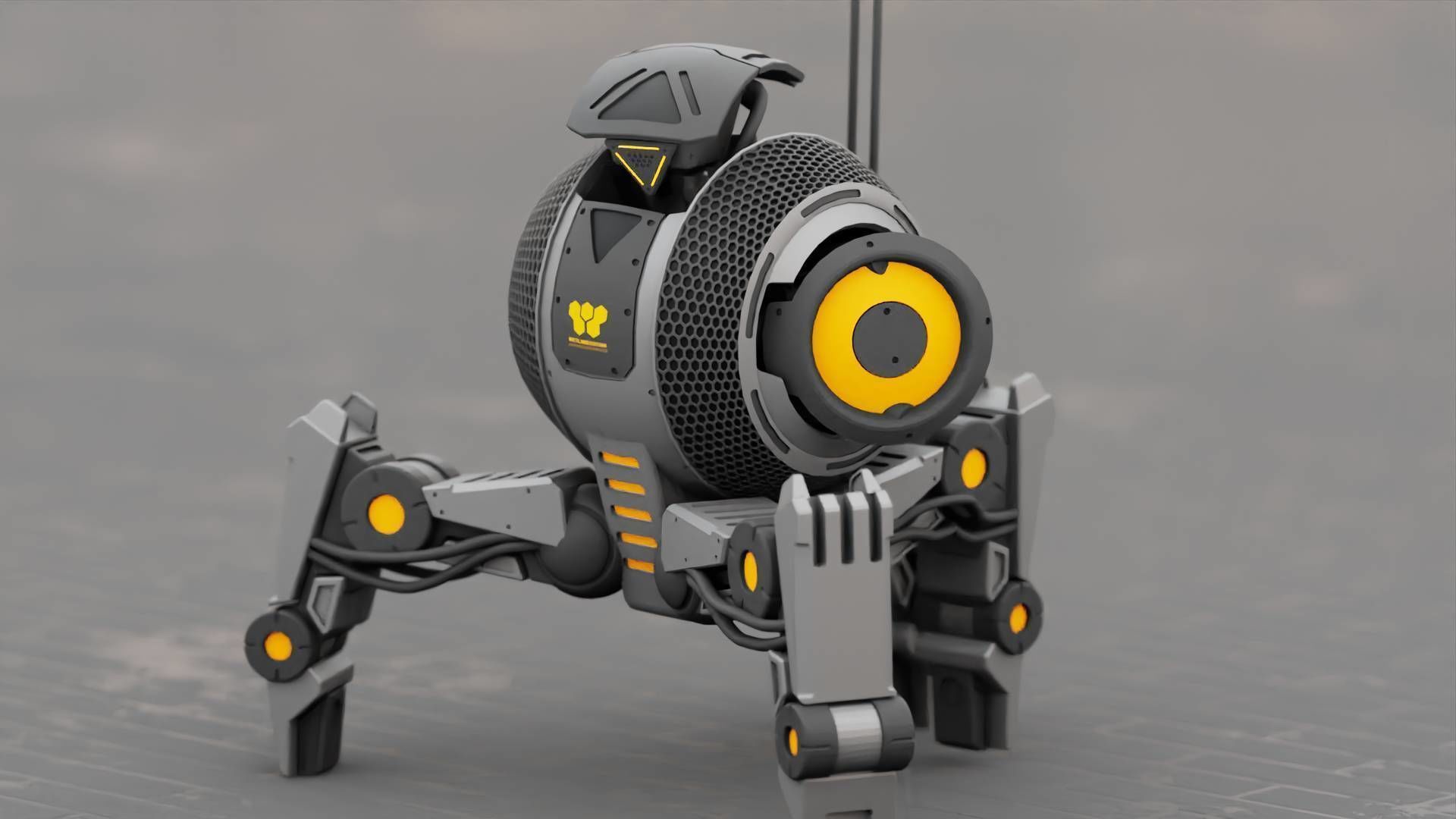 BATTLE DROID IRA rigged animated 3D model_18