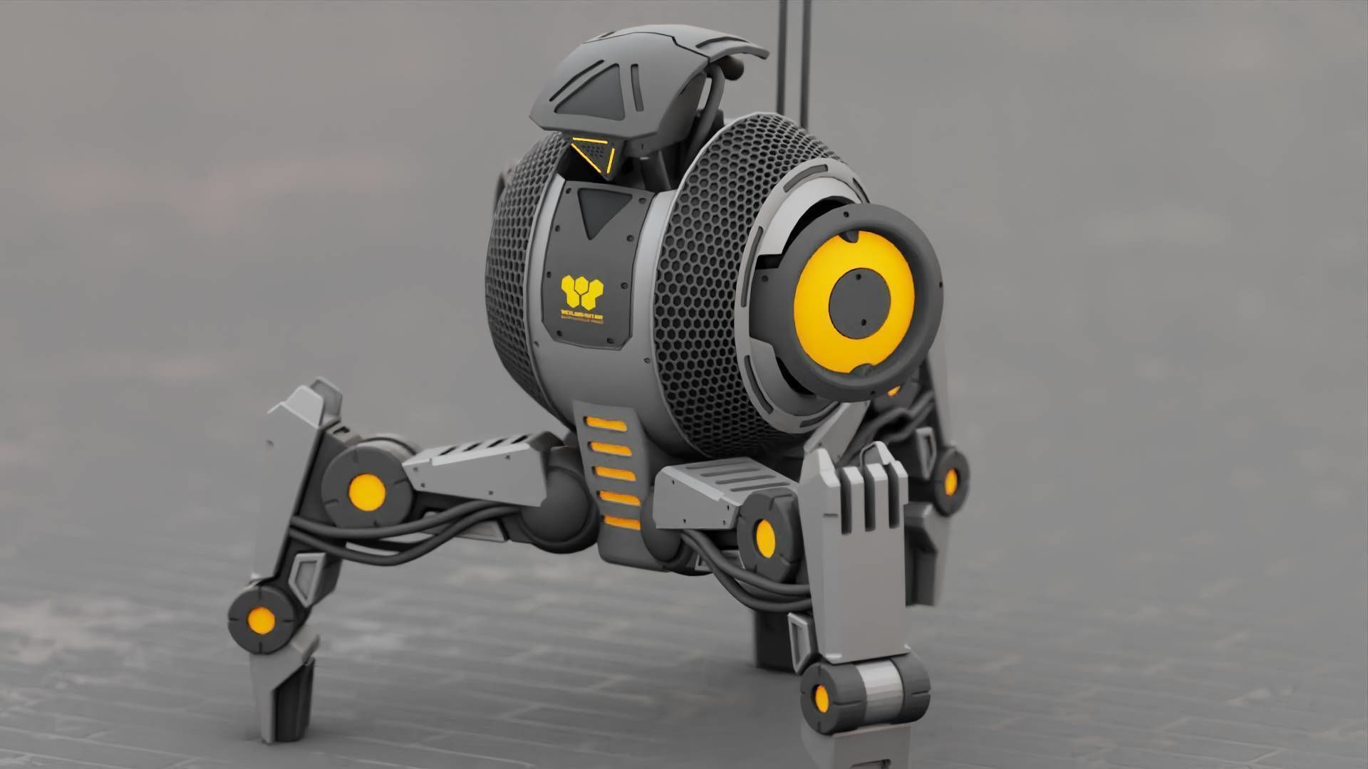 BATTLE DROID IRA rigged animated 3D model_17