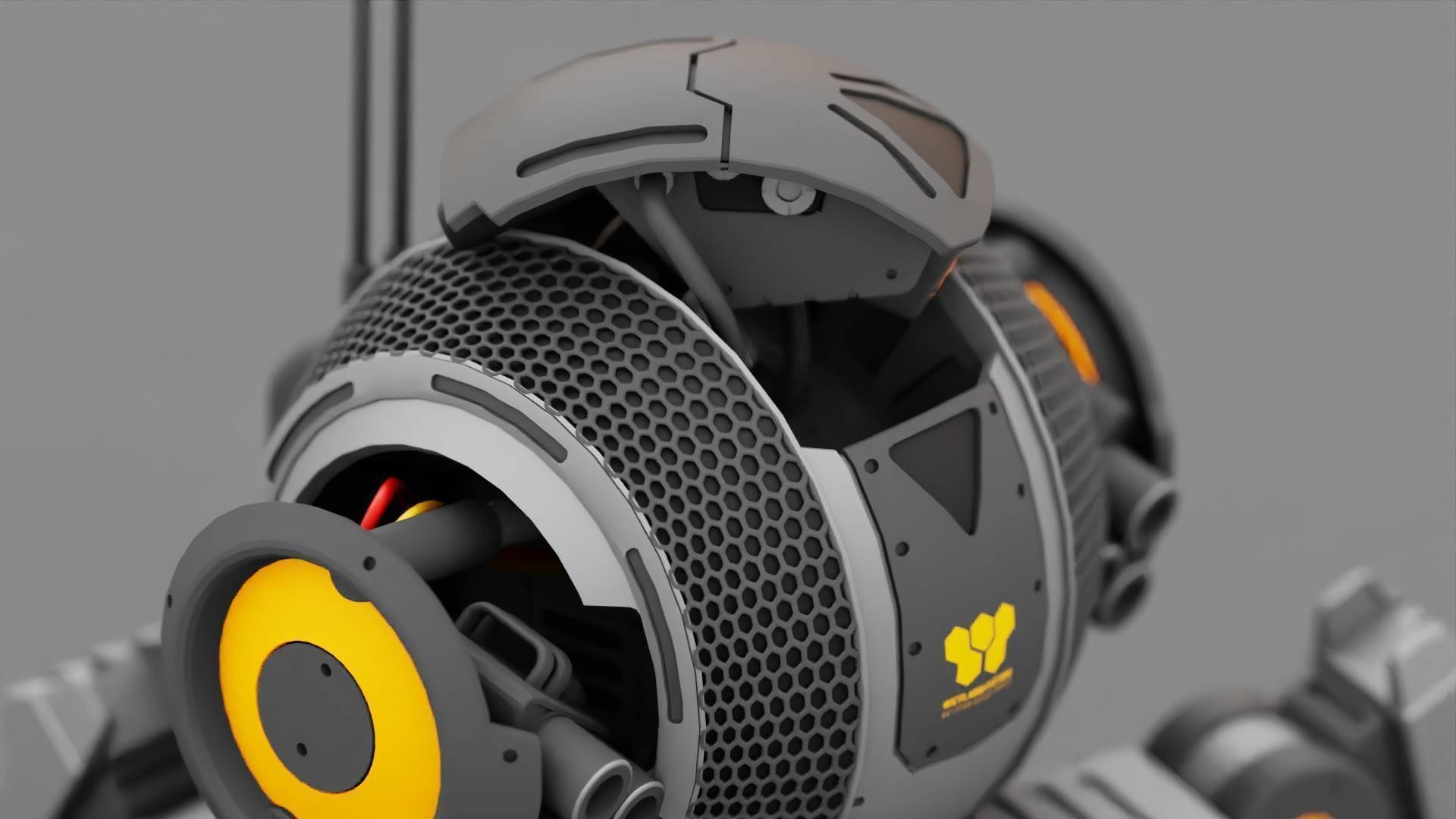 BATTLE DROID IRA rigged animated 3D model_26