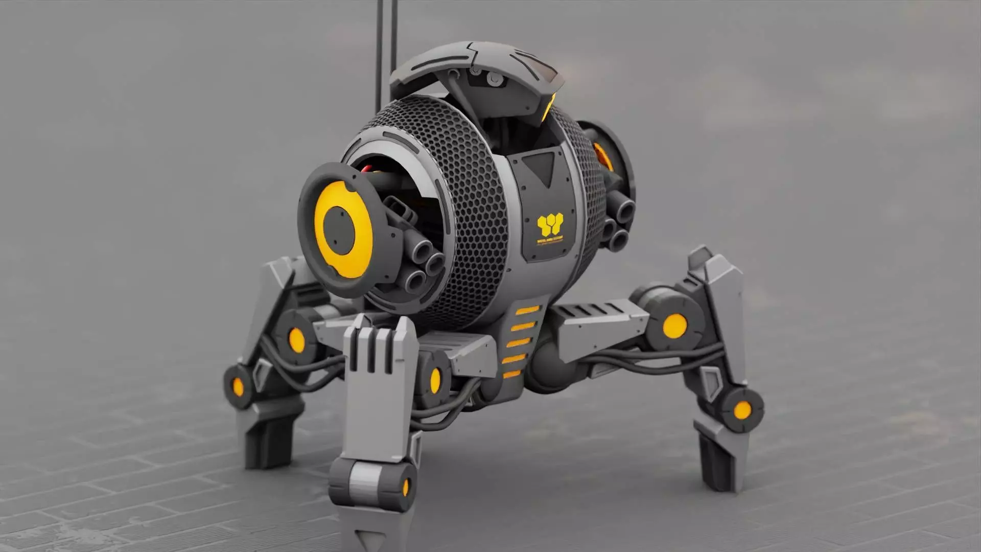 BATTLE DROID IRA rigged animated 3D model_0