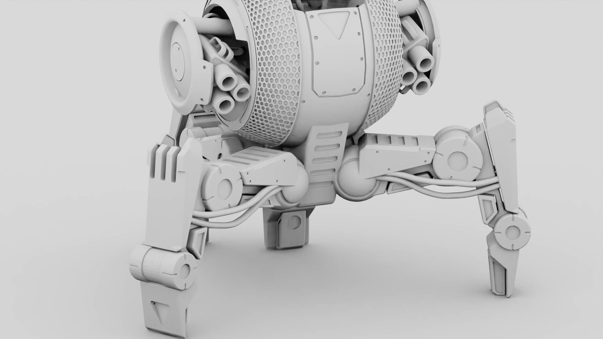 BATTLE DROID IRA rigged animated 3D model_31