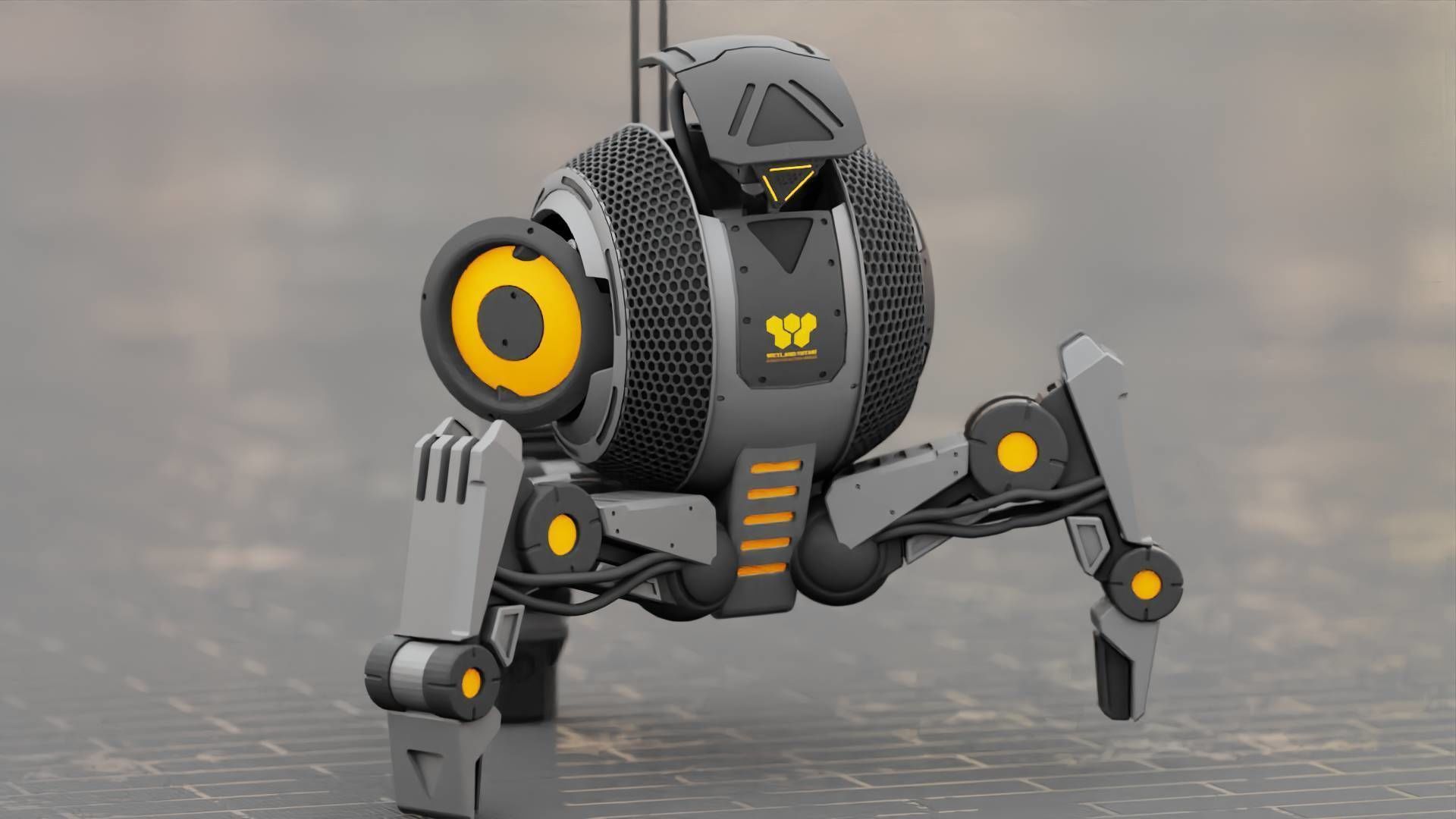 BATTLE DROID IRA rigged animated 3D model_14