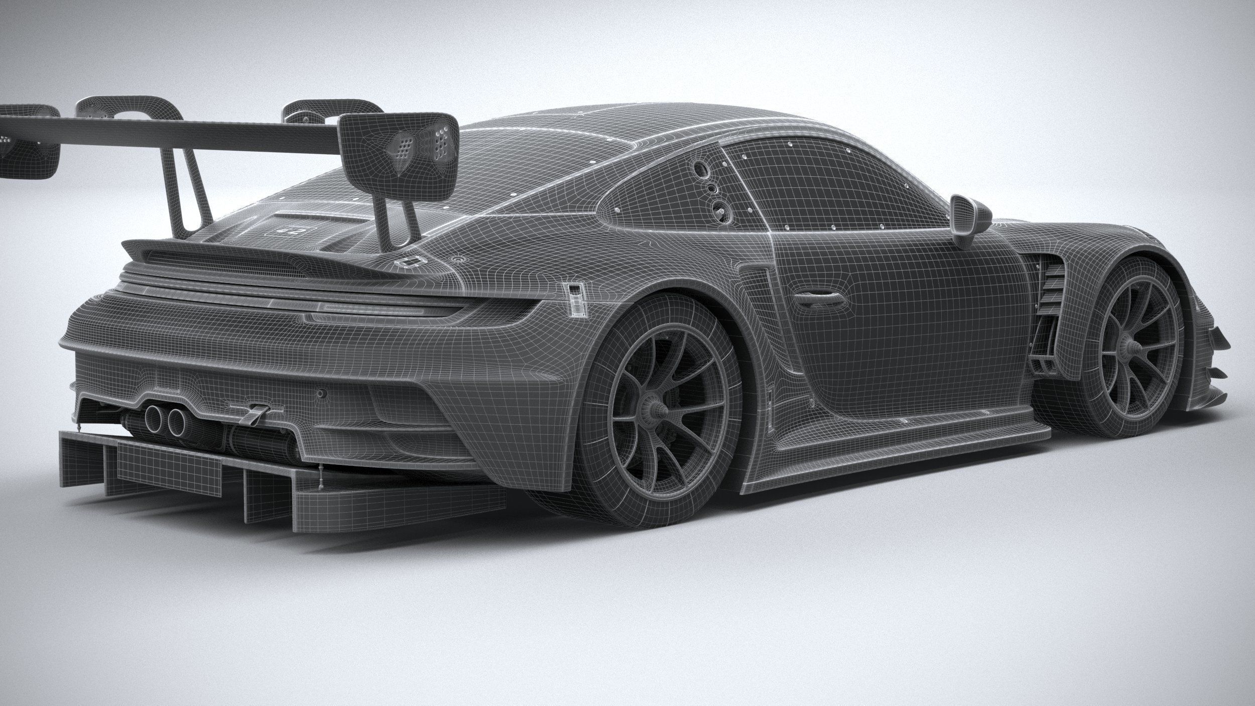 Topspeed 1/18 2024 Le Mans Porsche 911 GT3R Simulation Resin