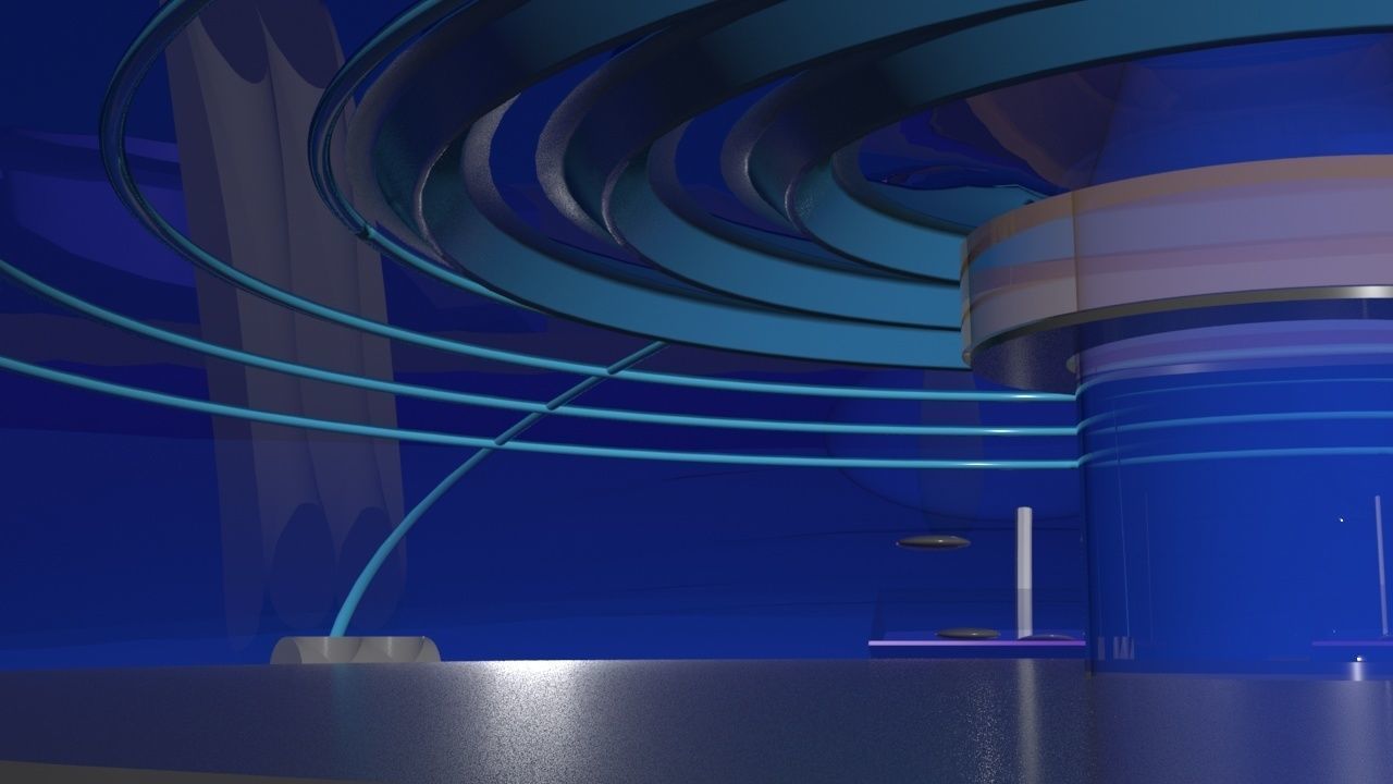 Sub Marine Observatory Aquarium - Concept 3D model_10