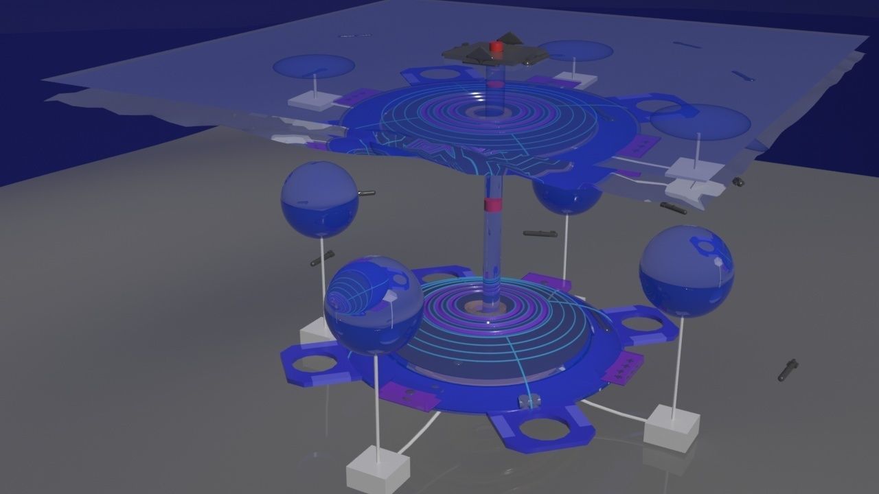 Sub Marine Observatory Aquarium - Concept 3D model_22