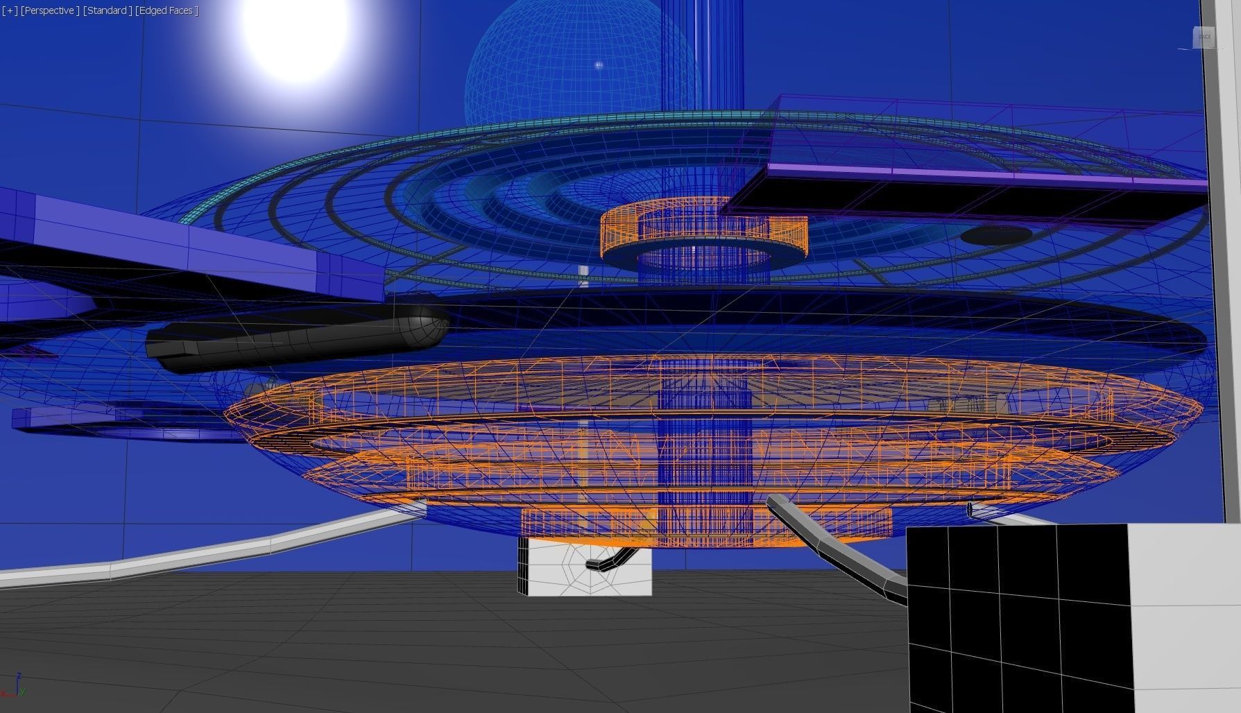 Sub Marine Observatory Aquarium - Concept 3D model_1