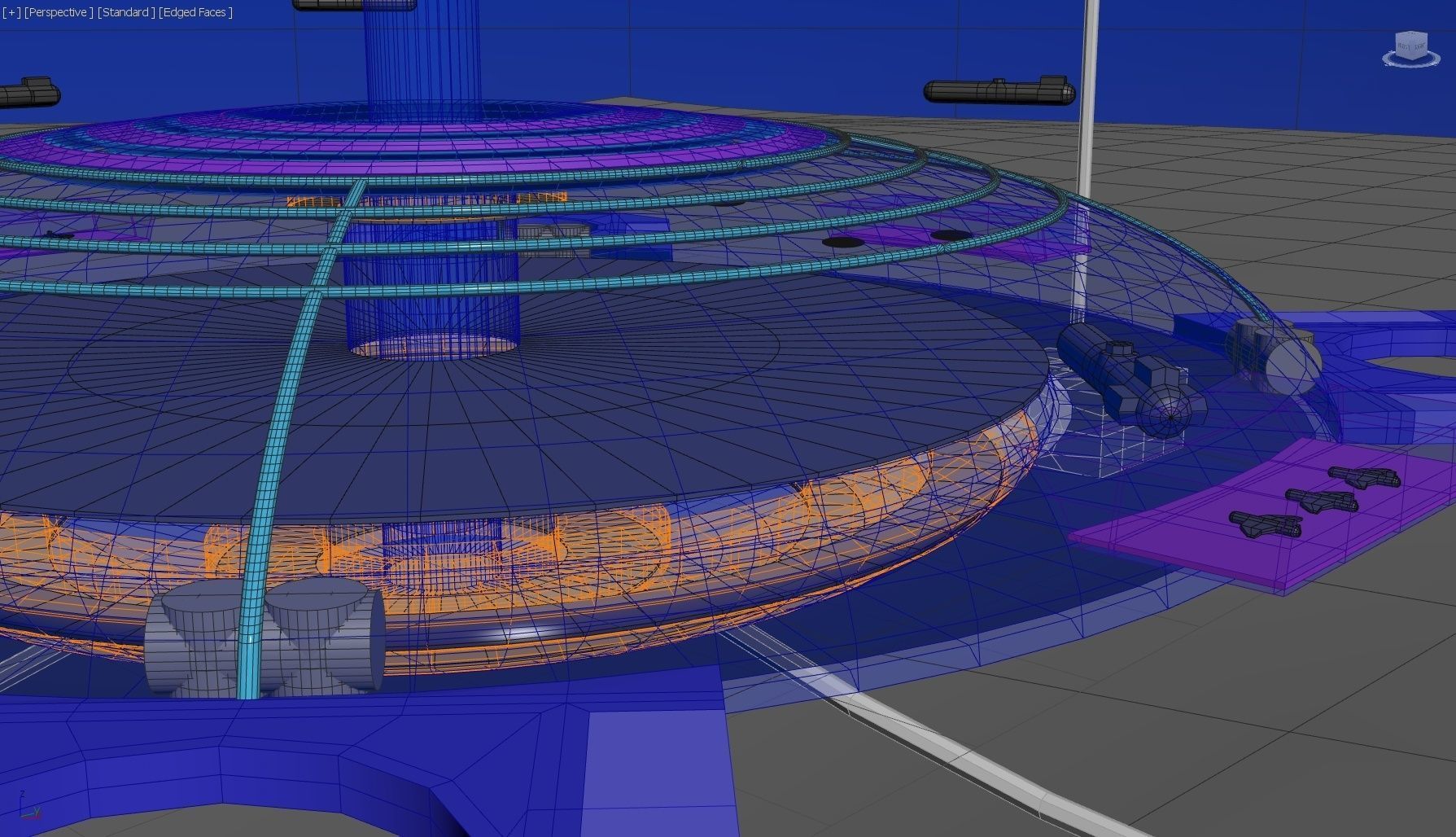 Sub Marine Observatory Aquarium - Concept 3D model_7