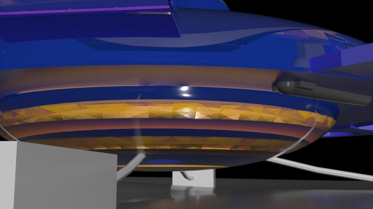 Sub Marine Observatory Aquarium - Concept 3D model_19