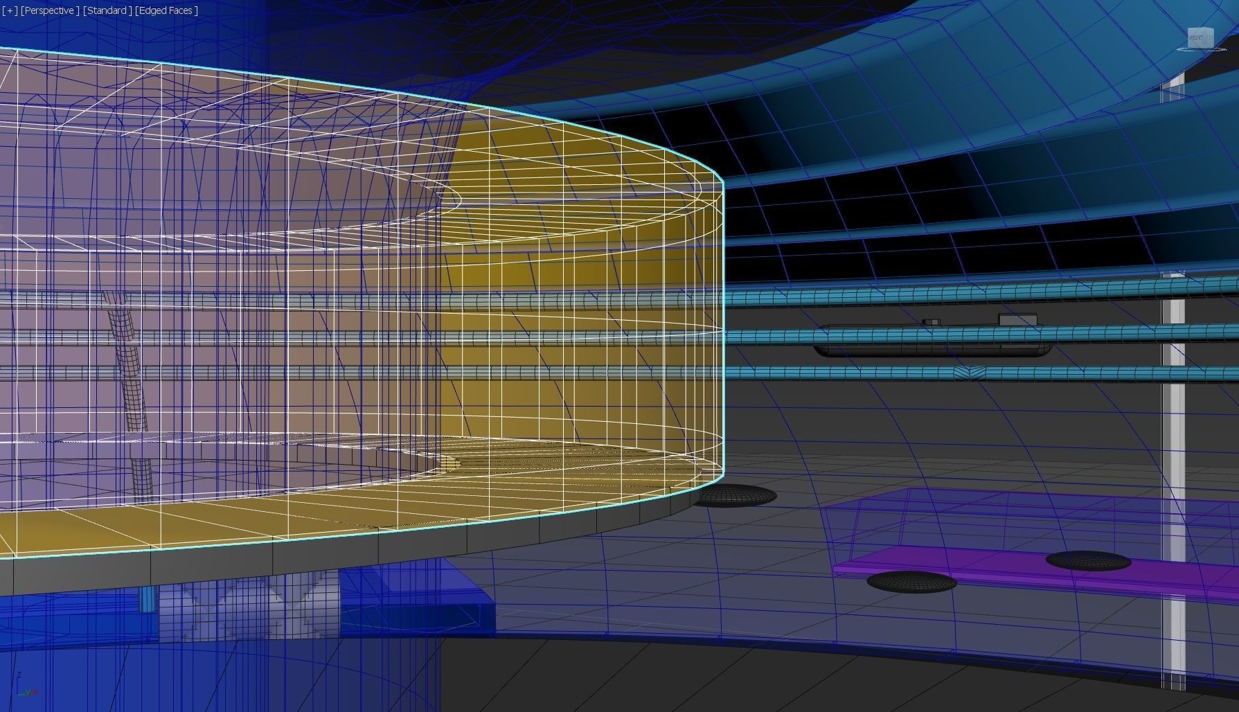 Sub Marine Observatory Aquarium - Concept 3D model_13