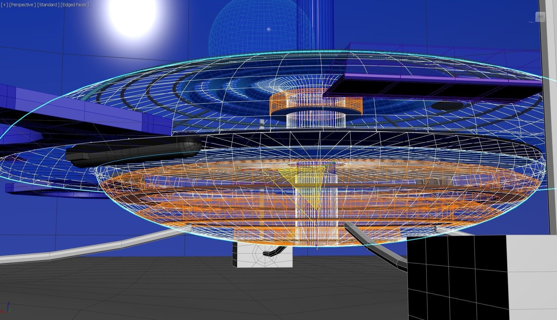 Sub Marine Observatory Aquarium - Concept 3D model_6