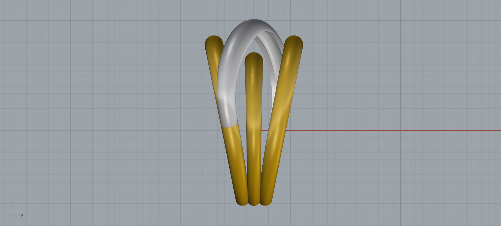 Ring and Earrings jewelry set 3d print model A39 3D print model_12