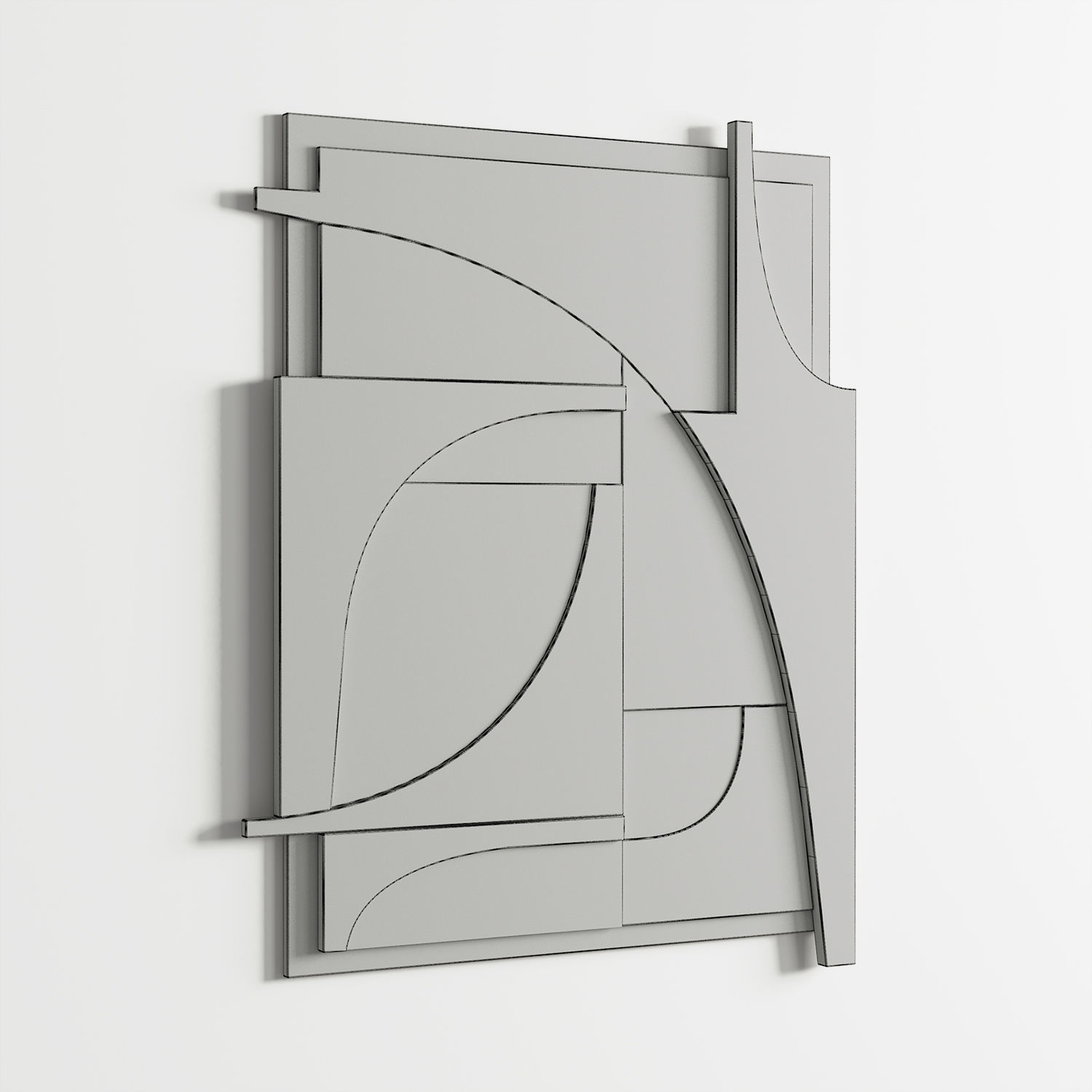 Atelier Plateau Relief wall art - No 10  Low-poly 3D model_7