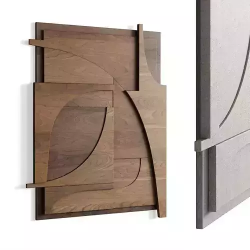 Atelier Plateau Relief wall art - No 10  Low-poly 3D model