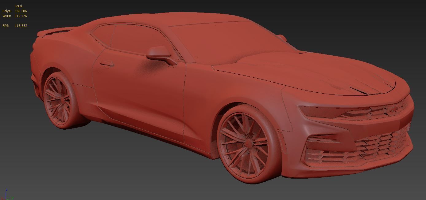 camaro 2020  3D model_12