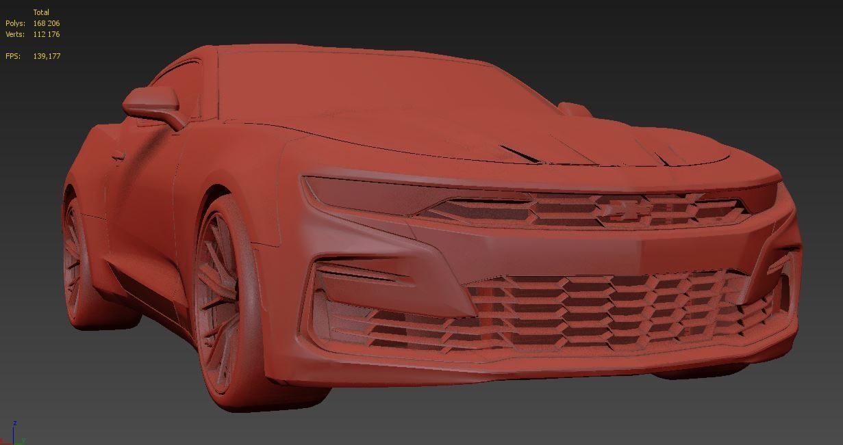 camaro 2020  3D model_14
