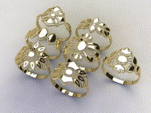 PLAIN RINGS 3D print model_0