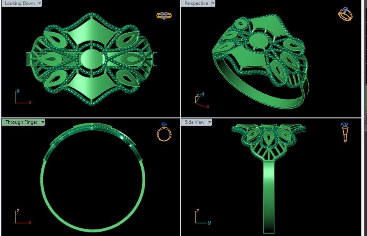 PLAIN RINGS 3D print model_24