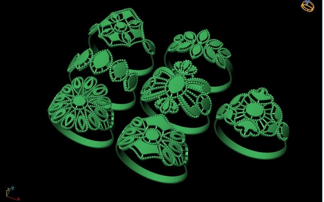 PLAIN RINGS 3D print model_18