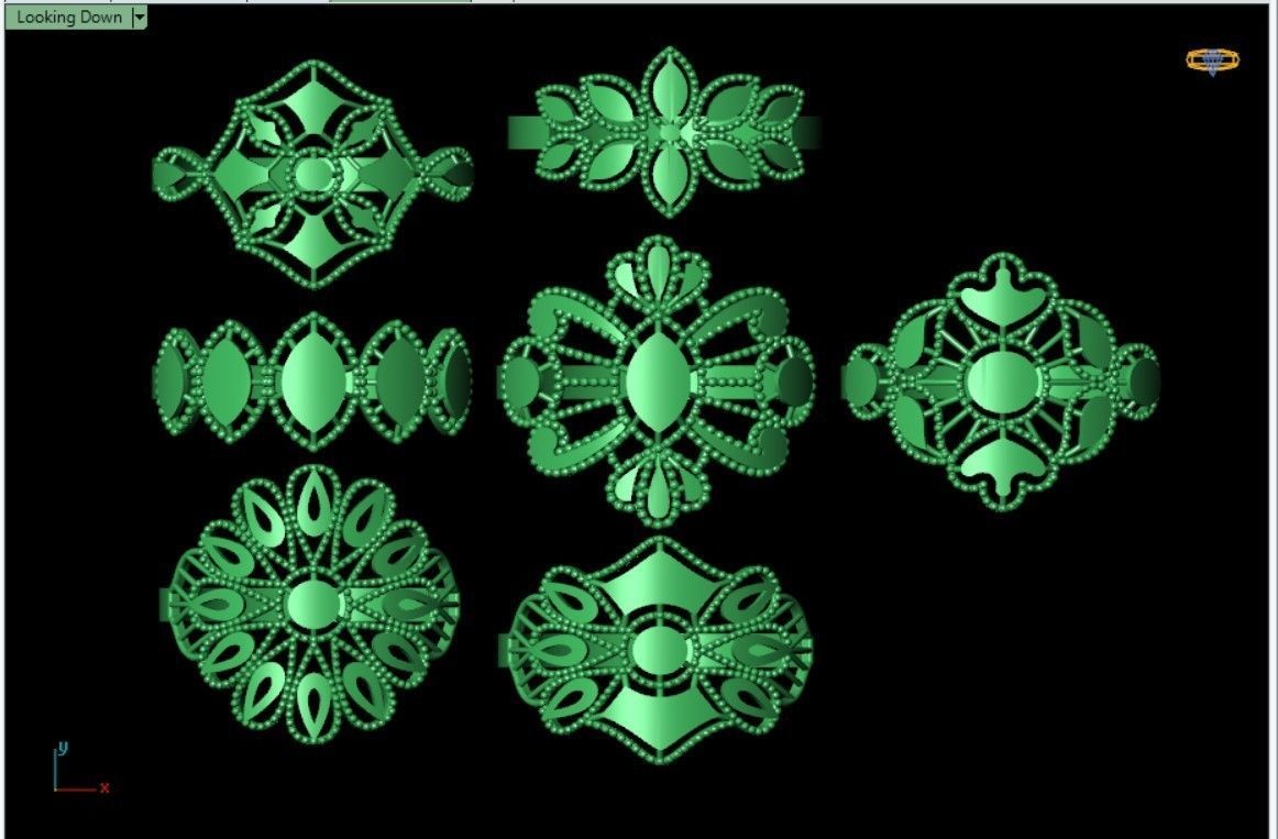 PLAIN RINGS 3D print model_19